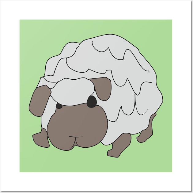 Funny sheep Wall Art by Alekvik